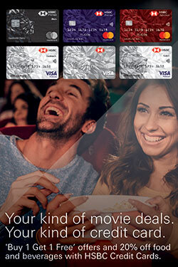 HSBC ‘Buy 1 Get 1 Free’ movie tickets